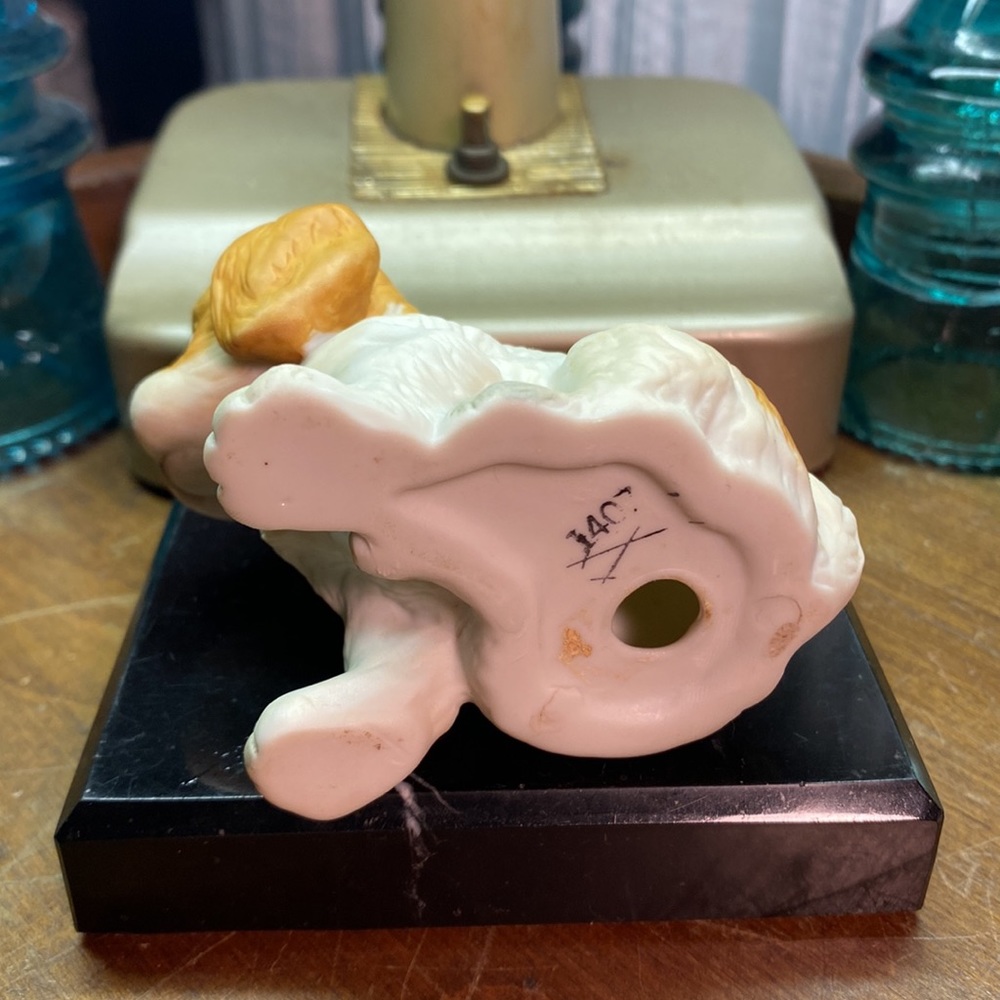 2 Vintage Homco Spaniel Dog Puppy Figurines Ruff and Tuff #1407 Home Interiors - Picture 11 of 12